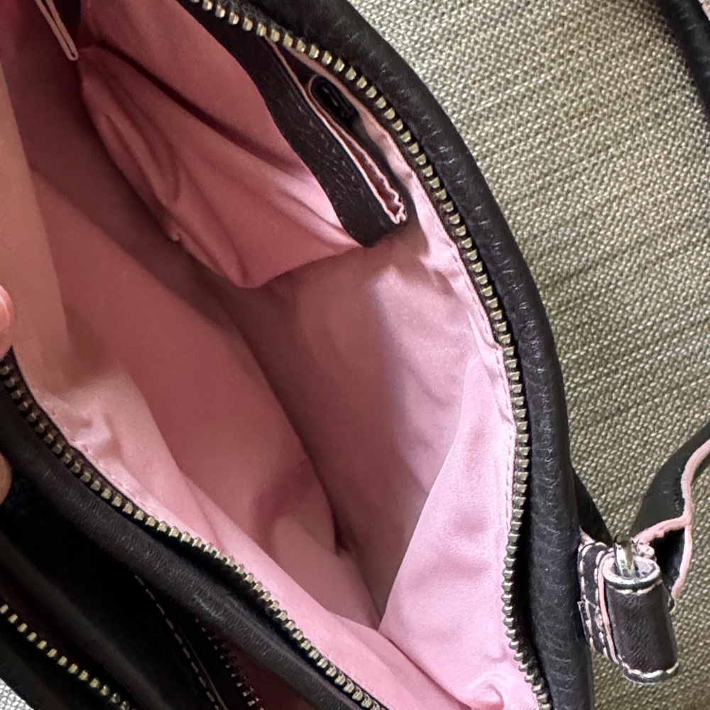 Cole Haan Black and Pink Shoulder Bag - Picture 5 of 7